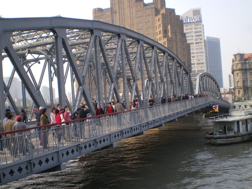 上海外灘　外白渡橋の写真
