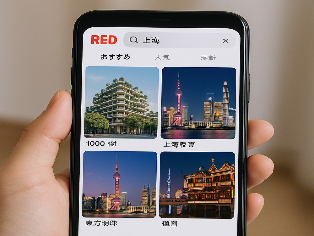 上海で使うREDアプリのイメージ図