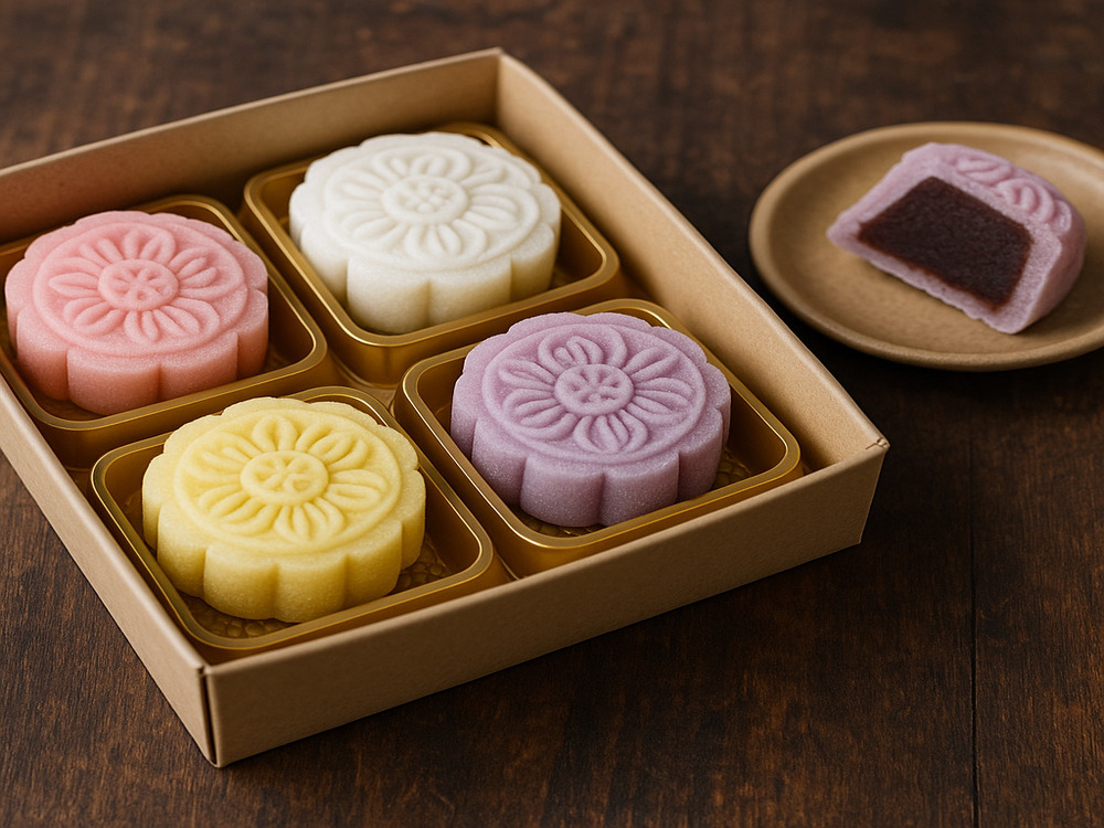 SNSでも話題のスノー上海土産 スノースキン月餅。カラフルで写真映えする上海の新定番スイーツ。